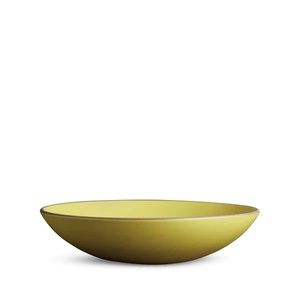 HEATH CERAMICS shallow salad bowl in lemongrass.